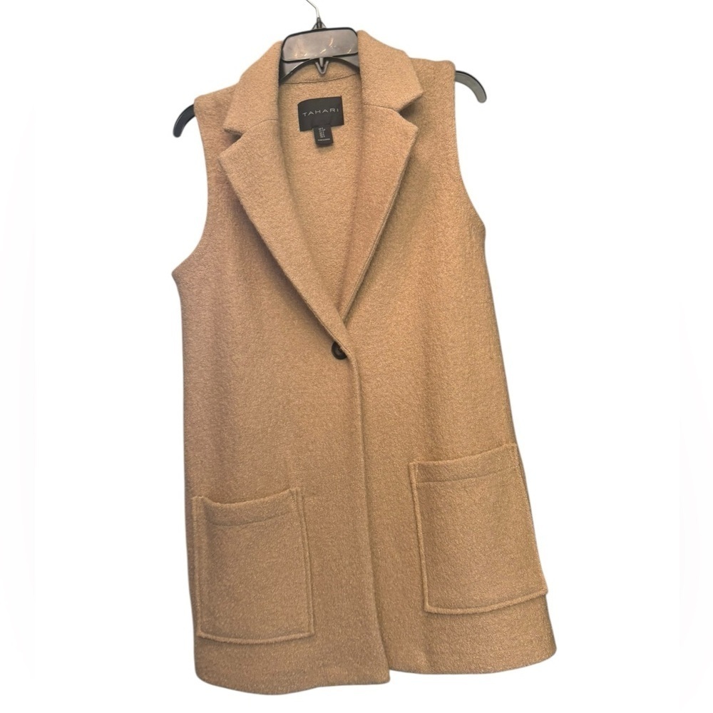 Tahari Women's Tan Vest